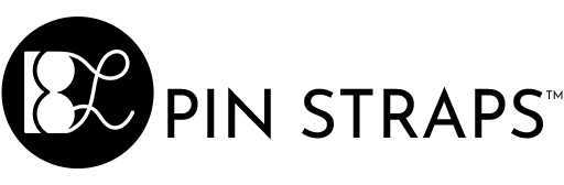 This is a logo including our company name Bella's Lingerie and our brand Pin Straps.